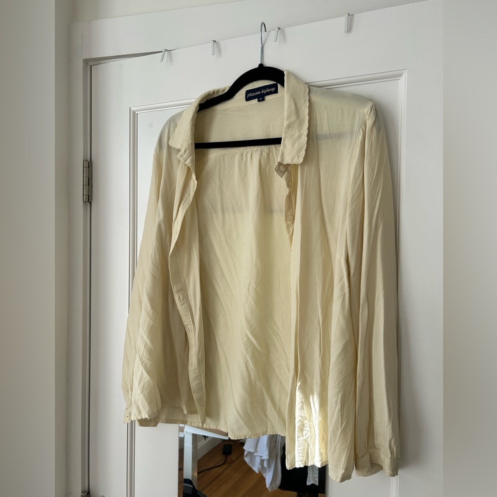 Vintage yellow dress shirt
